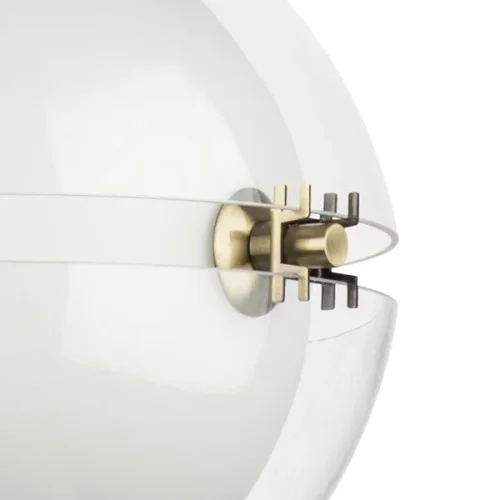 Светильник подвесной Modena 816033 Lightstar белый прозрачный 4 лампы, основание латунь в стиле современный арт-деко шар фото 3